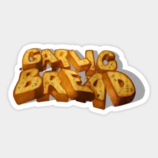 Garlic Bread Print Sticker